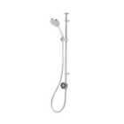 Aqualisa Optic Q Exposed valve Gravity-pumped Ceiling fed Smart Digital mixer Shower with Adjustable head