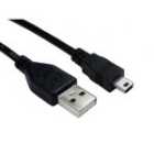 Cables Direct USB A to Mini USB Cable Black 1.8m