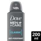 Dove Men +Care Deodorant Classic, 200ml