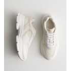 White Contrast Mesh Chunky Trainers