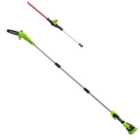 Greenworks GWGD40PSHK4 40V Long Reach Hedge & Polesaw with 4Ah Battery & Charger