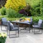 Sheringham Rope 4 Seater Cube Dining Set
