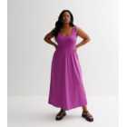 ONLY Curves Dark Purple Jersey Sleeveless Maxi Dress