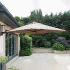 Wall Mounted 2m Square Parasol with Cover