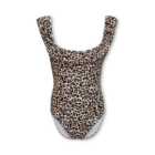KIDS ONLY Brown Leopard Print Ruffle Swimsuit
