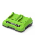 Greenworks 24V Twin Port 4A charger
