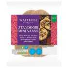 Waitrose 2 Mini Tandoori Naans, 2x75g