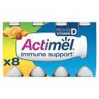 Actimel Immunity Multifruit Live Yogurt Drinks, 8x100g