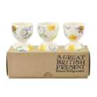 Emma Bridgewater Buttercup & Daisies Set Of 3 Egg Cups 