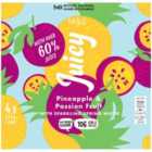 M&S Juicy Sparkling Pineapple & Passion Fruit Water 4 x 330ml