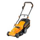 LawnMaster 1600W 37cm Electric Lawnmower with Rear Roller