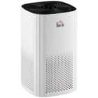HOMCOM Air Purifiers for Bedroom with 3-Stage Carbon HEPA Filtration System, Air Monitor, Timer, and Ioniser, Air Cleaner