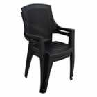 Sedini Stack Chair Anthracite Pack Of 2