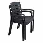 Siena Stack Chair Anthracite Pack Of 2