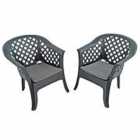 Savona Lounge Chair Anthracite Pack Of 2