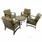 Richmond 91cm Coffee Table with 4 Windsor Deluxe Lounge Chair Set