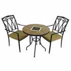 Haslemere 71cm Bistro Table with 2 Ascot Chairs Set