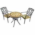 Richmond 76cm Bistro Table with 2 Ascot Chairs Set