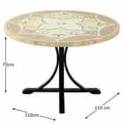 Provence Dining Table With 4 Ascot Deluxe Chairs Set