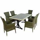 Wilmington Dining Table With 6 Dorchester Chairs Set