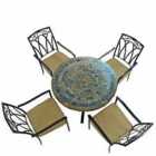 Monterey Dining Table With 4 Ascot Chairs Set