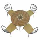 Haslemere 91cm Patio Table with 4 Milan Chairs Set