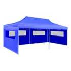 vidaXL Foldable Pop-up Party Tent 3 X 6 M - Blue