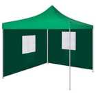 vidaXL Foldable Tent With 2 Walls 3X3 M Green