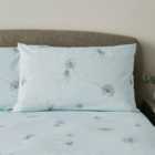 Dragonflies Blue Cotton Pillowcase Pair