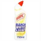 Harpic White & Shine Bleach Citrus Toilet Cleaner Gel 750ml