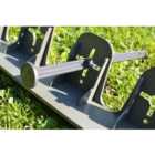 Spudulica 30 pieces/22.5 metres Flexible Garden Edging Black 60mm Height + Pins
