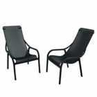 Net Lounge Chair Anthracite Pack Of 2