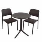 Step Table With 2 Bistrot Chair Set Coffee