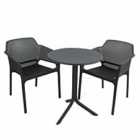 Step Table With 2 Net Chair Set Anthracite