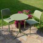 Step Table With 2 Bistrot Chair Set Olive