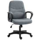 Vinsetto Office Chair With Massage 360° Swivel Chair Adjustable Height Grey