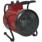 3000W Industrial Electric Fan Heater - 2 Heat Settings - Thermostat Control