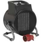 5000W Industrial PTC Fan Heater - 2 Heat Settings - Fan Only Mode - 1700 Btu/hr