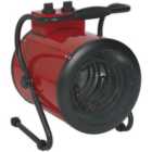 5000W Industrial Electric Fan Heater - 2 Heat Settings - Thermostat Control