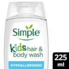 Simple Kids Hair & Body Wash Shower Gel 225ml