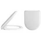 Nuie D Shaped Soft Close Toilet Seat - White