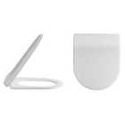 Nuie Luxury Soft Close D Shaped Toilet Seat - White