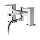 Nuie Windon Deck Mounted Bath Shower Mixer With Kit - Chrome