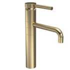 Hudson Reed Tec Single Lever High Rise Mixer - Brushed Brass