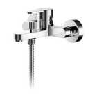 Nuie Arvan Wall Mounted Bath Shower Mixer With Kit - Chrome