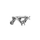 Hudson Reed White Topaz With Crosshead Wall Mounted Bath Filler - Chrome