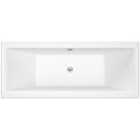 Nuie Asselby Square Double Ended Bath 1700 X 700mm - White