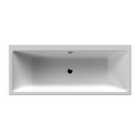 Nuie Asselby Thin Edge Double Ended Bath - White