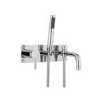 Hudson Reed Tec Single Lever Wall Mounted Bath Shower Mixer - Chrome