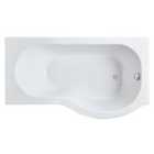 Nuie Right Hand P-Shaped Bath - White